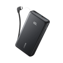 Anker Zolo 20K Power Bank with 22.5W Fast Charging and Built-In USB-C Cable
