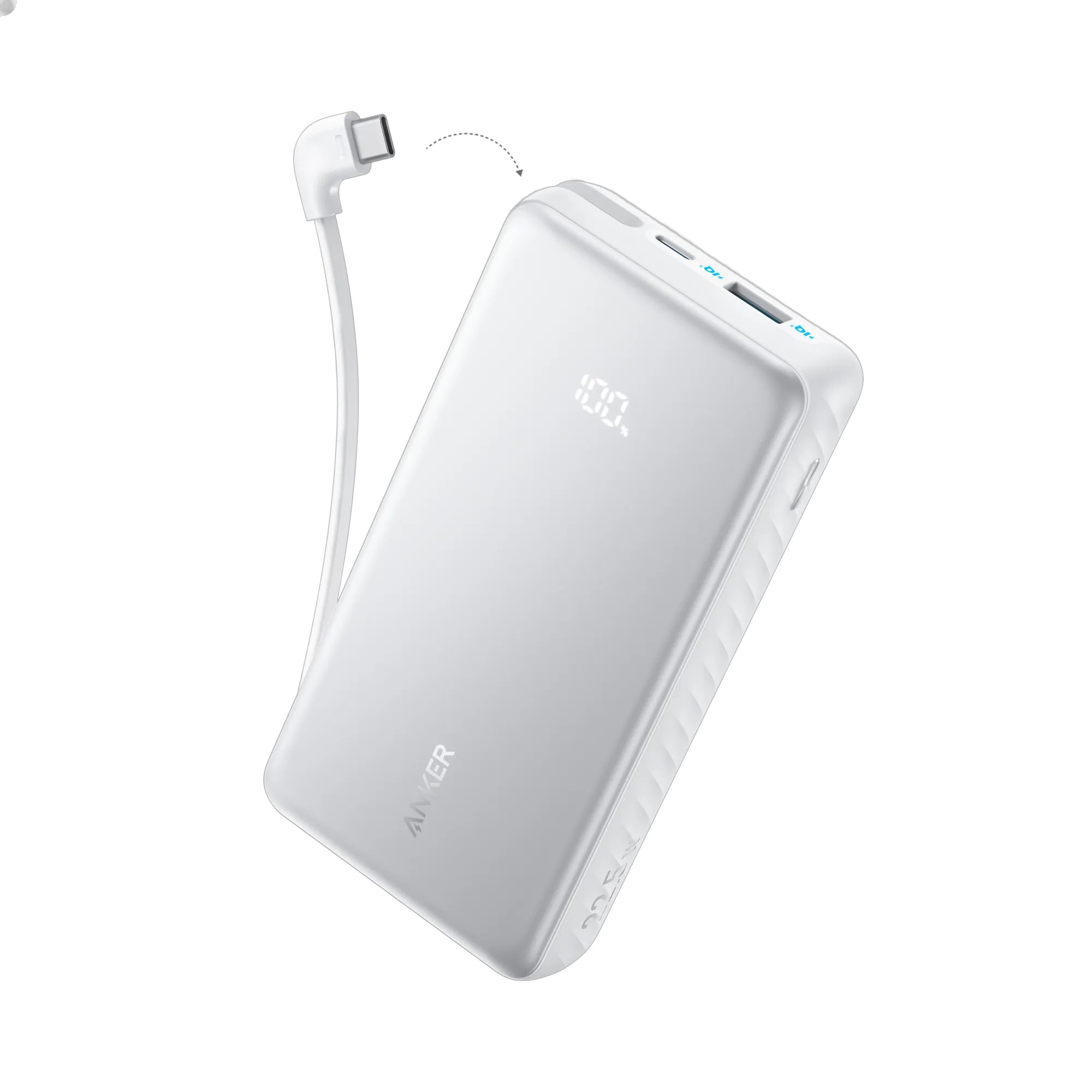 Anker Zolo 20K Power Bank with 22.5W Fast Charging and Built-In USB-C Cable