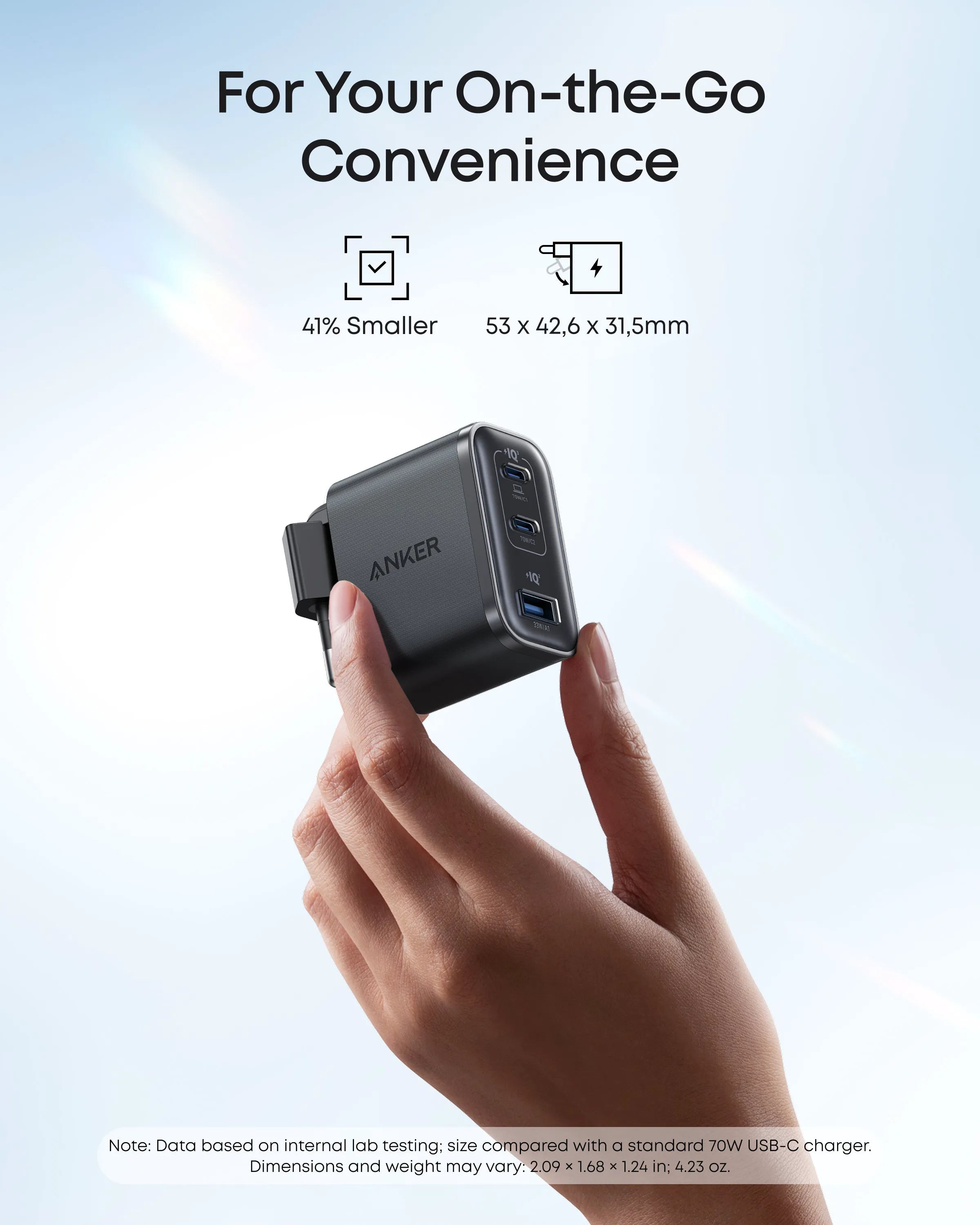 Anker Nano Power Bank (5K, MagGo, Slim) and Anker Nano Charger (70W, 3 Ports)
