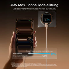 Anker Nano Charger (45W, Smart Display, 3-Pack)