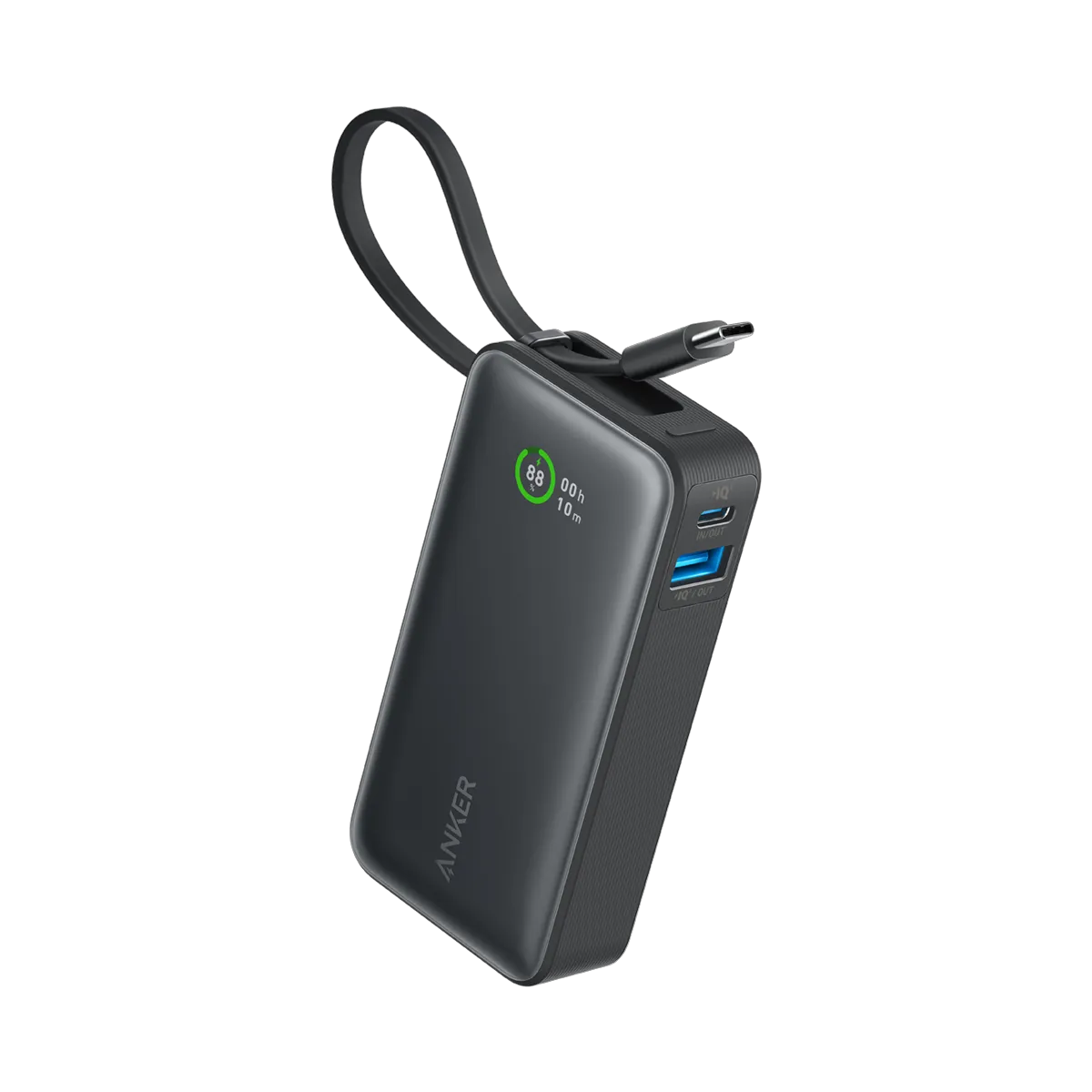 Anker Nano Power Bank (30W, Built-in USB-C Cable)