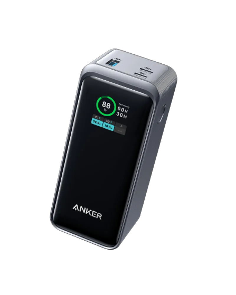 Anker Prime Power Bank 20,000mAh (200W) + Anker Nano Charger (45W) with USB-C to USB-C Cable