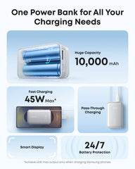 Anker Nano Power Bank 10K with 45W and Built-In Retractable USB-C Cable