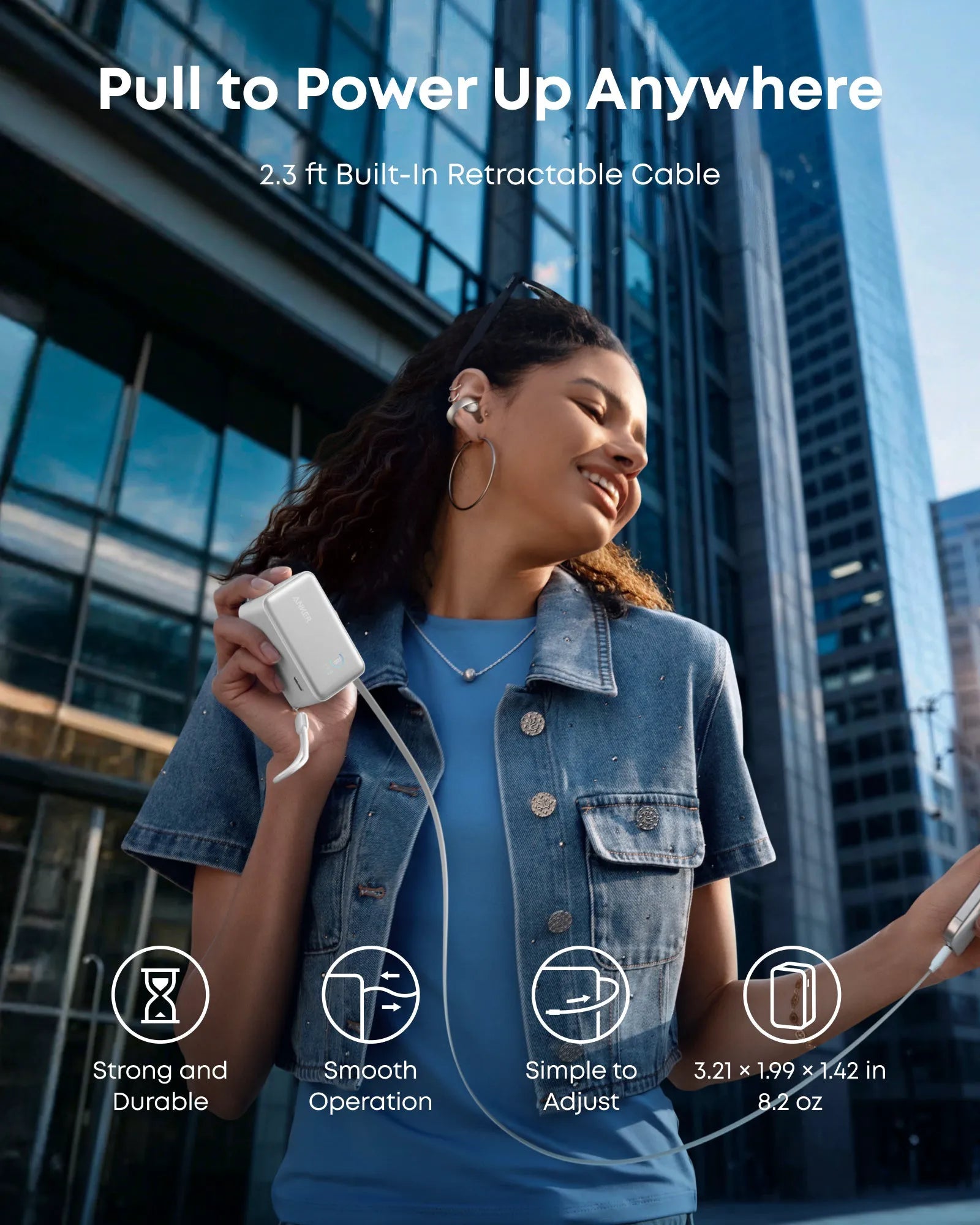 Anker Nano Power Bank 10K with 45W and Built-In Retractable USB-C Cable