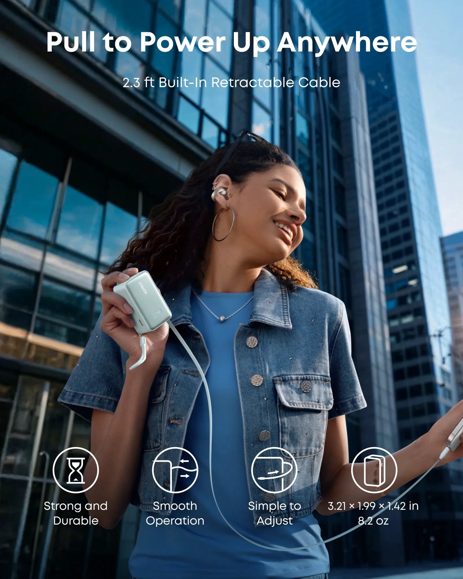 Anker Nano Power Bank 10K with 45W and Built-In Retractable USB-C Cable