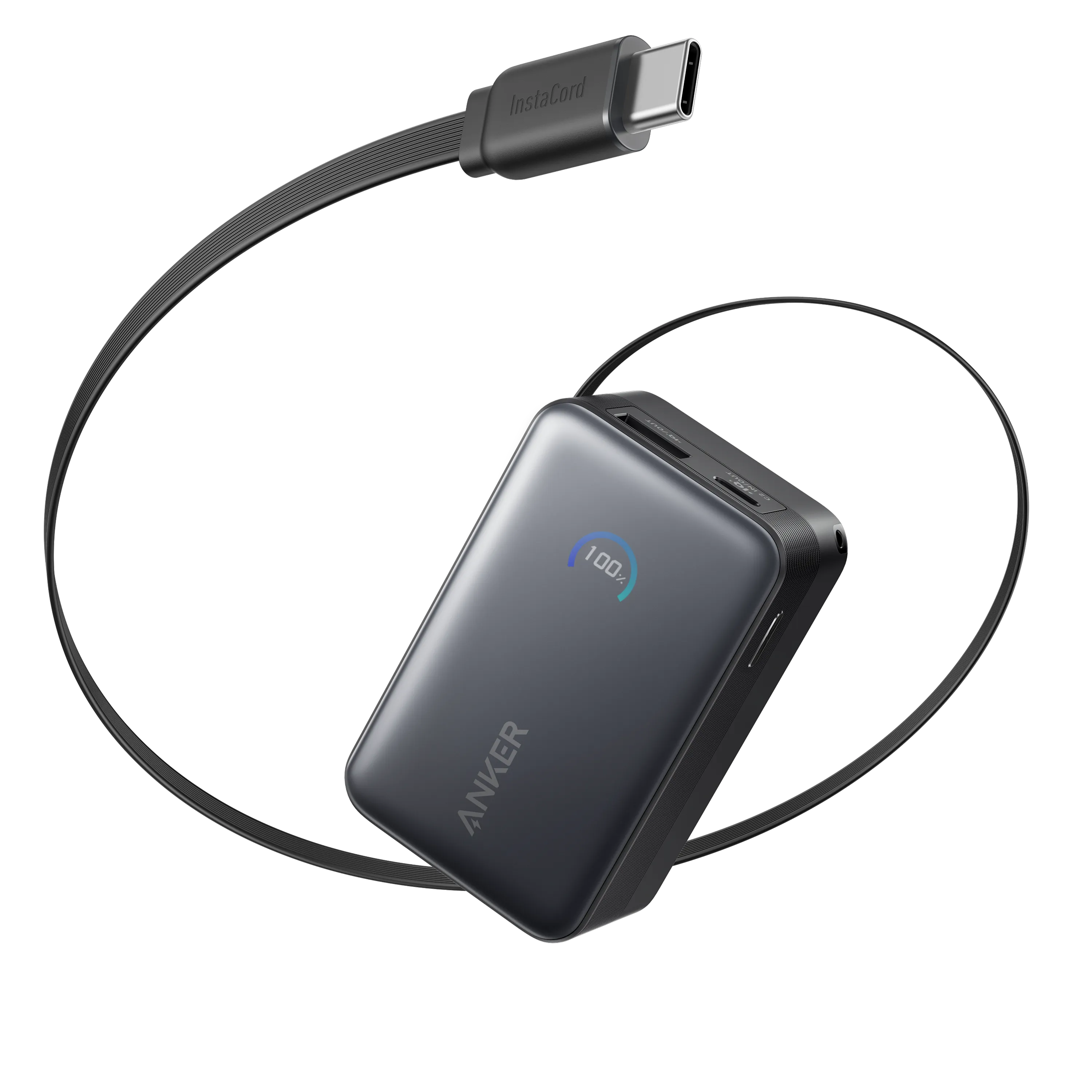 Anker Nano Power Bank (10K, 45W, Built-in Retractable USB-C Cable)