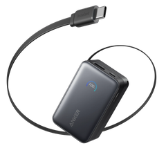 Anker Nano Power Bank (10K, 45W, Built-in Retractable USB-C Cable) + Anker Nano Charger (130W, 6 Ports)