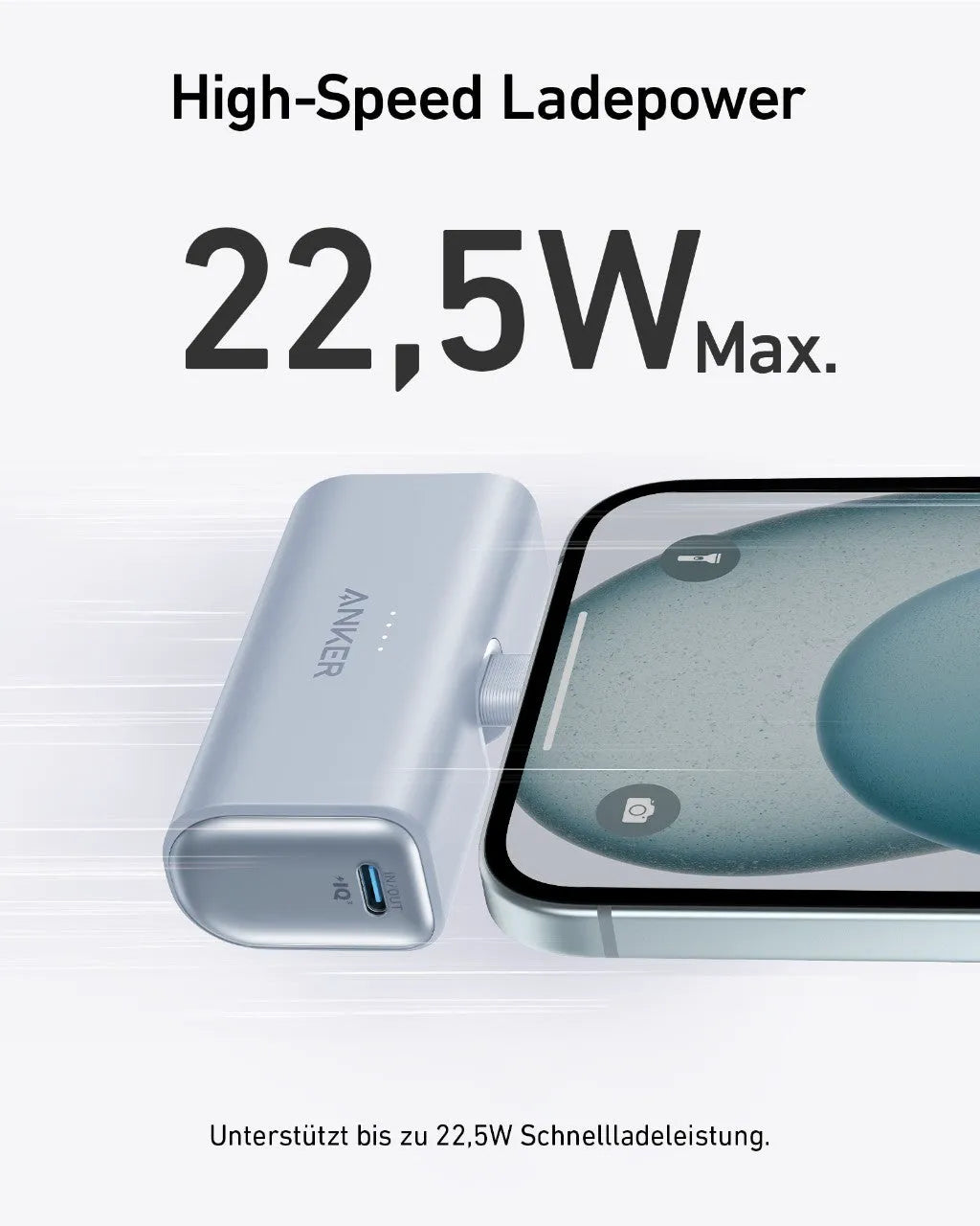 Anker Nano Power Bank (22.5W, Built-in USB-C Connector)