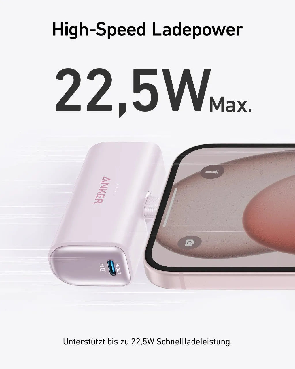 Anker Nano Power Bank (22.5W, Built-in USB-C Connector)