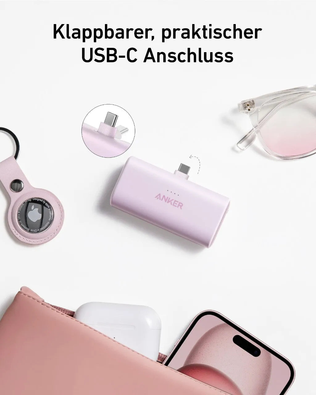 Anker Nano Power Bank (22.5W, Built-in USB-C Connector)