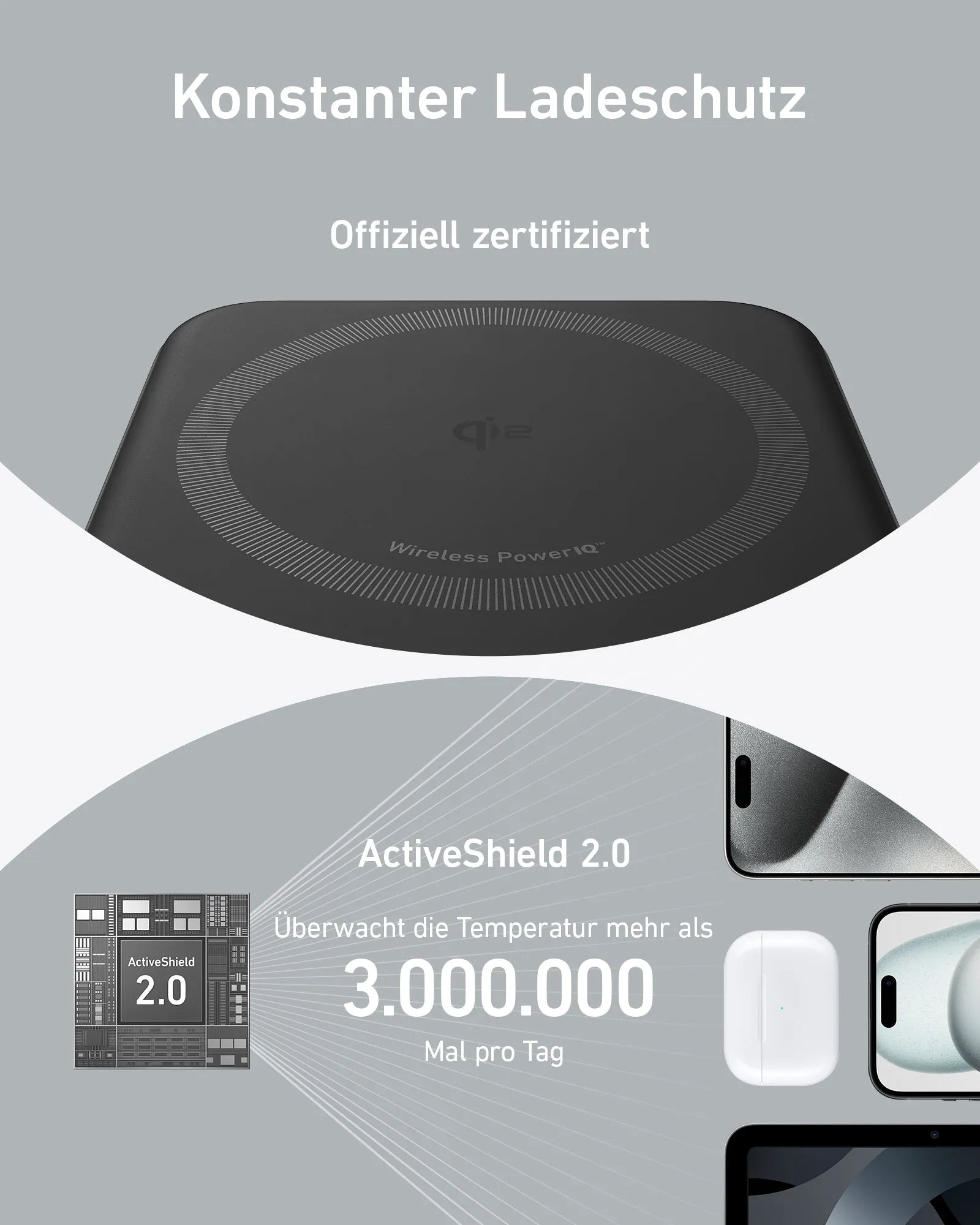 Anker MagGo Power Bank 10K, 10000mAh Slim Portable Charger