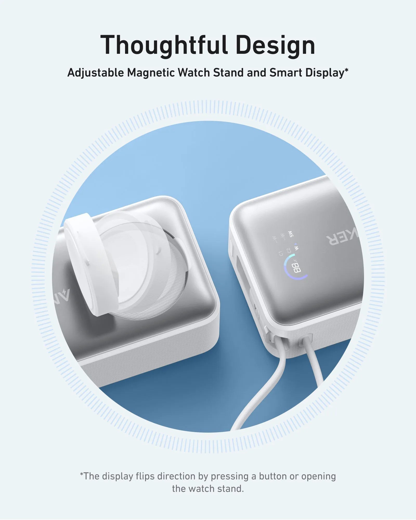Anker MagGo Power Bank 10K with 35W Charging for Apple Watch