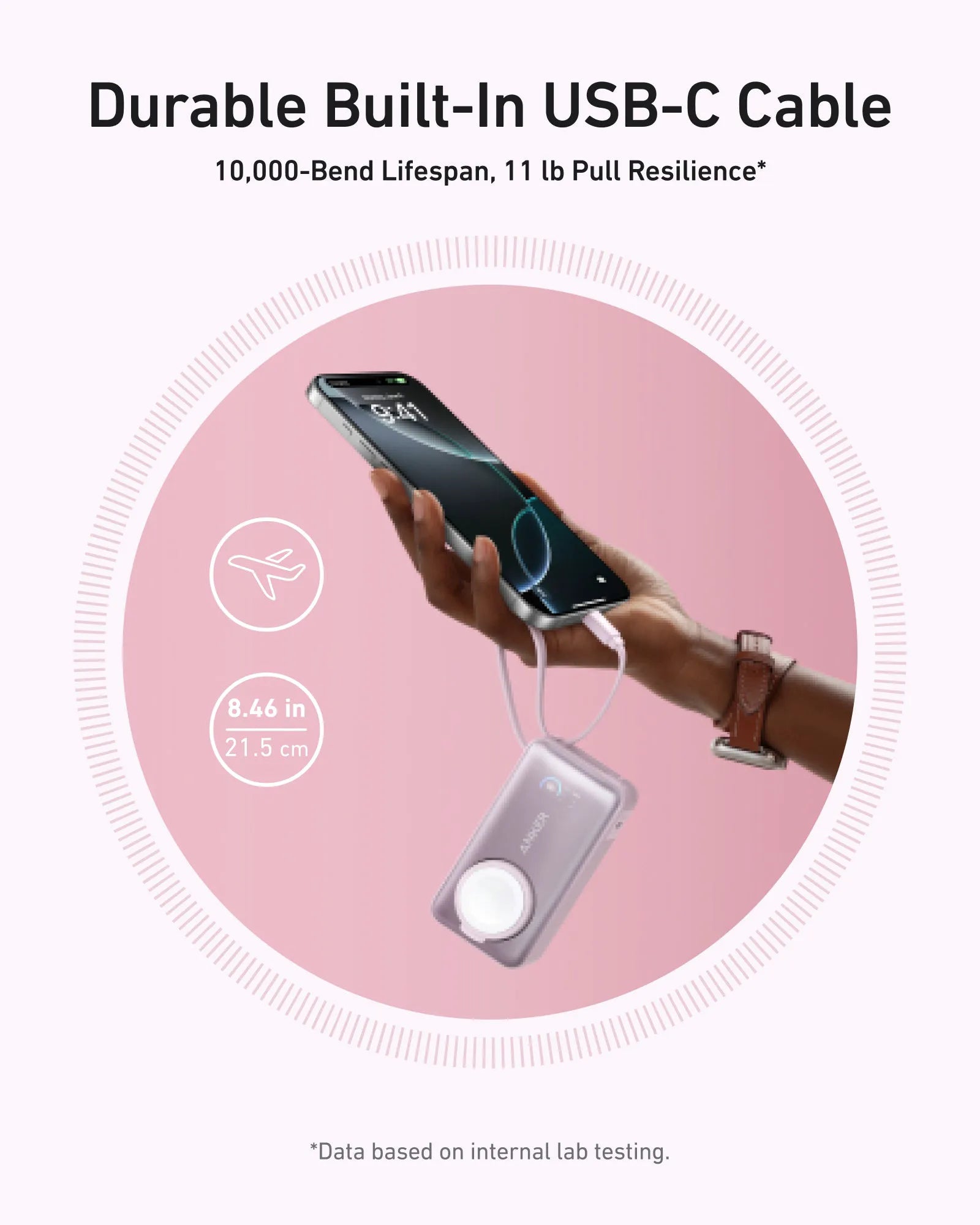 Anker MagGo Power Bank 10K with 35W Charging for Apple Watch