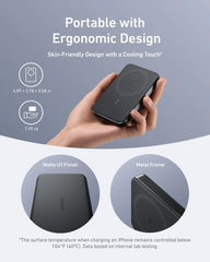Anker MagGo Power Bank (10K, Slim) + Prime USB-C Cable (240W, Upcycled-Braided)