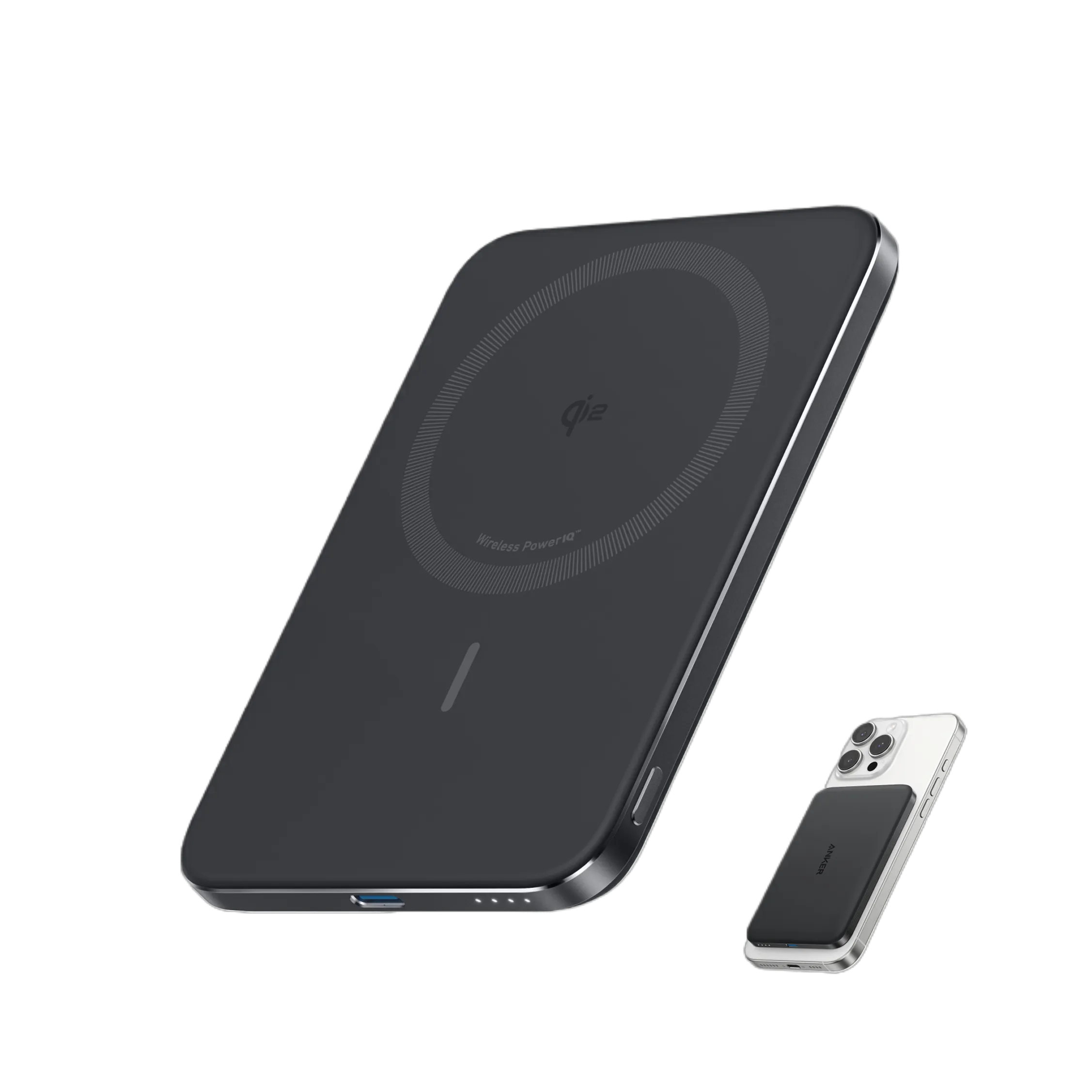 Anker Nano Power Bank (5,000mAh, MagGo, Slim Design) & Anker Prime USB-C to USB-C Cable (240W, Recycled Braided)