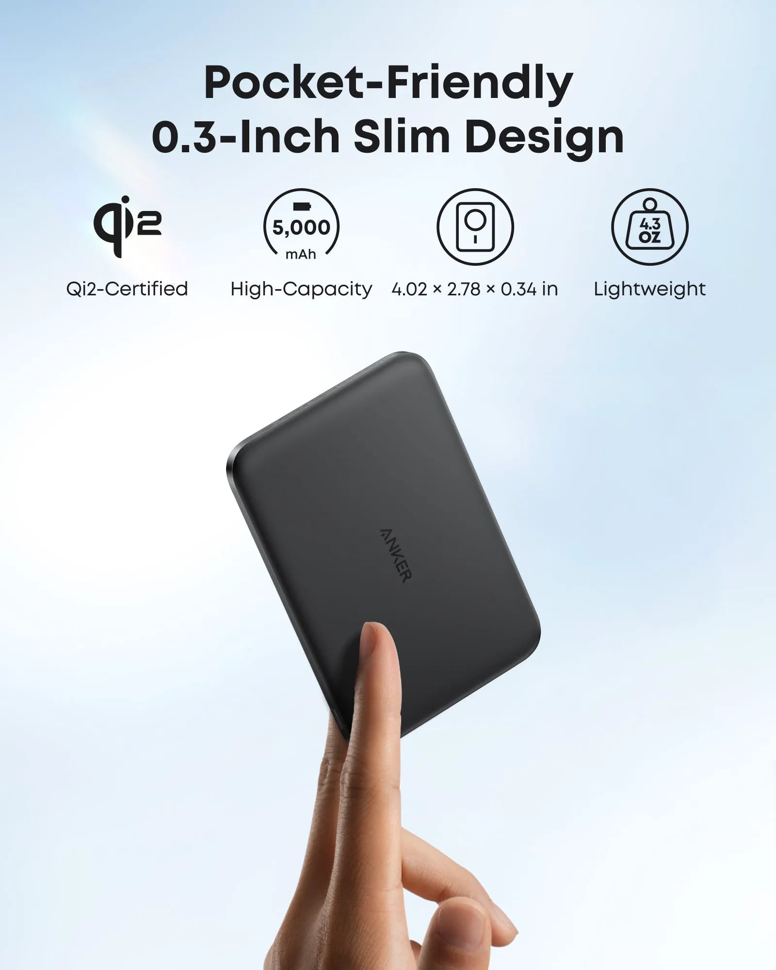 Anker Nano Power Bank (5,000mAh, MagGo, Slim Design) & Anker Prime USB-C to USB-C Cable (240W, Recycled Braided)