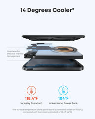 Anker Nano Power Bank (5,000mAh, MagGo, Slim Design) & Anker Prime USB-C to USB-C Cable (240W, Recycled Braided)