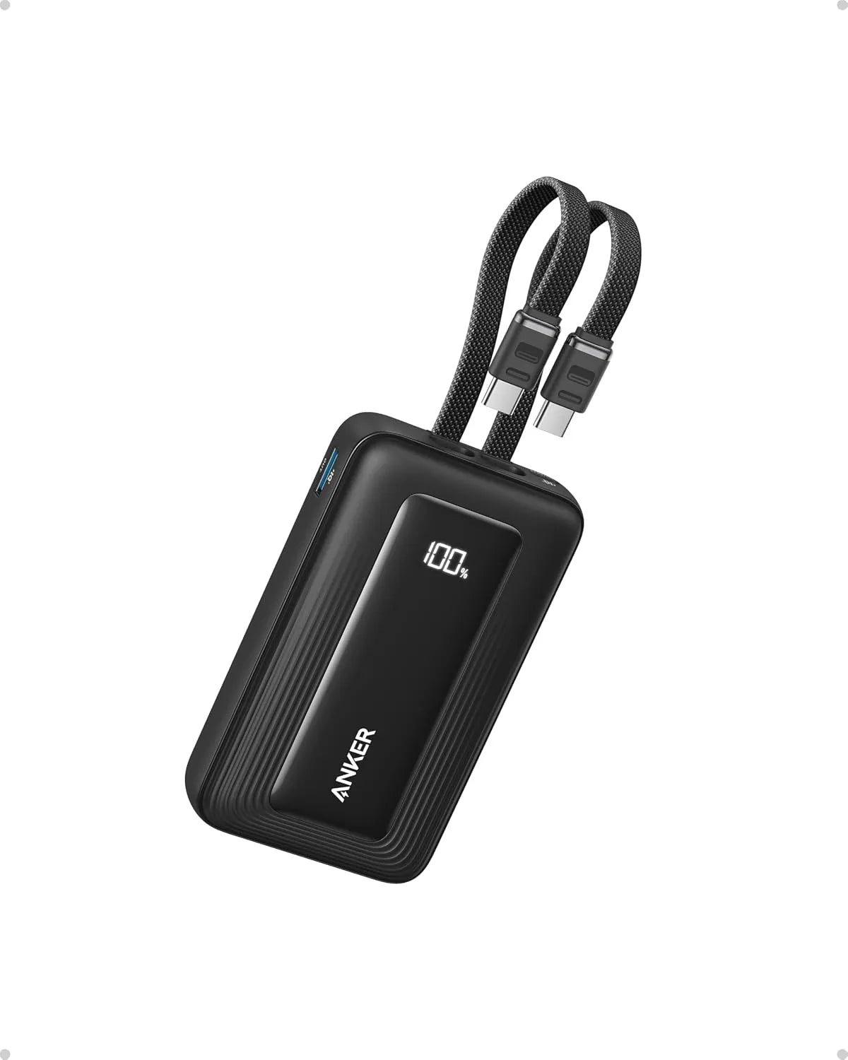 Anker Zolo Powerbank 20K 45W with Two Built-In USB-C Cables