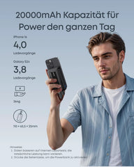 Anker Zolo Powerbank 20K 45W with Two Built-In USB-C Cables