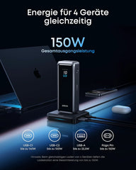 Anker Prime Charging Base 150W 3-Port Fast Charger