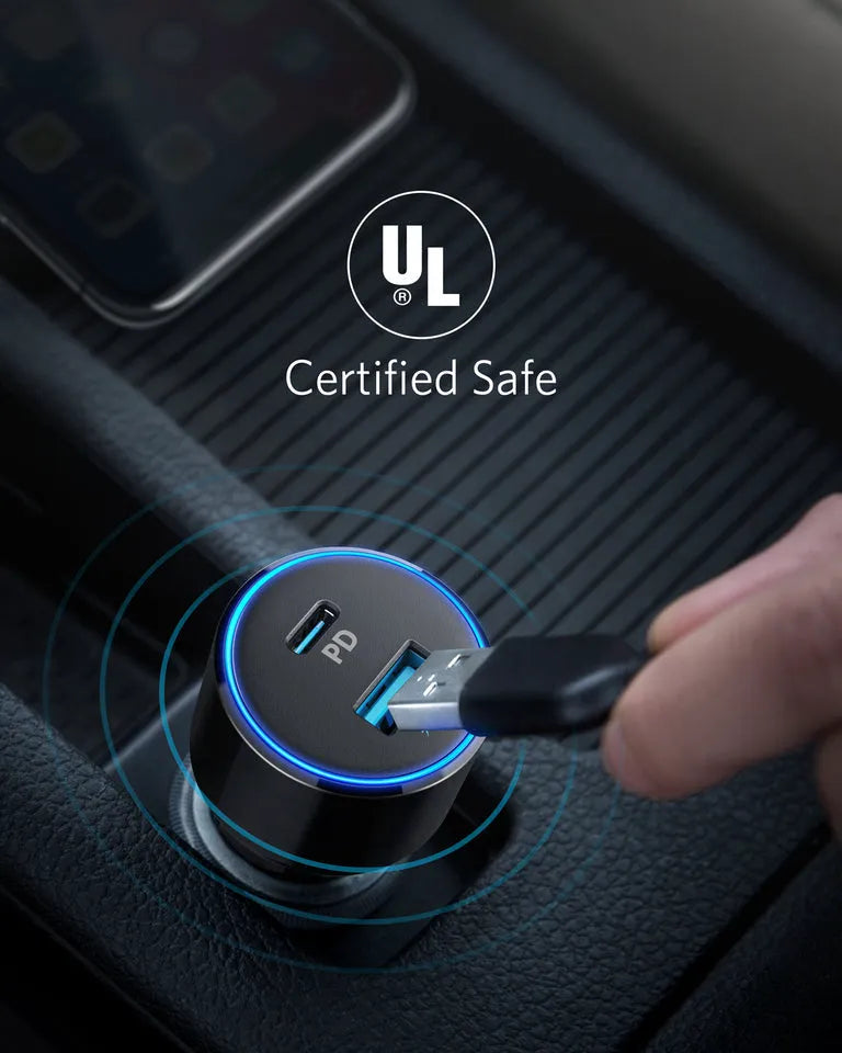 Anker PowerDrive Speed+ 2 USB-C Car Charger