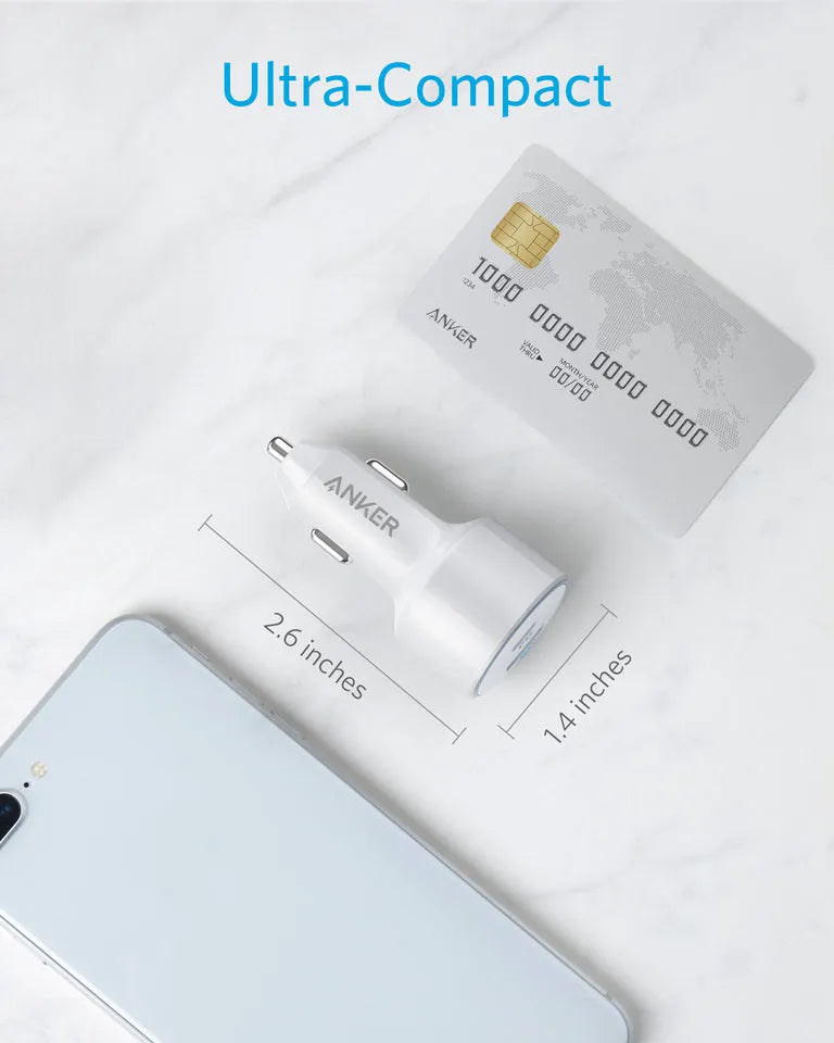 Anker PowerDrive Speed+ 2 USB-C Car Charger