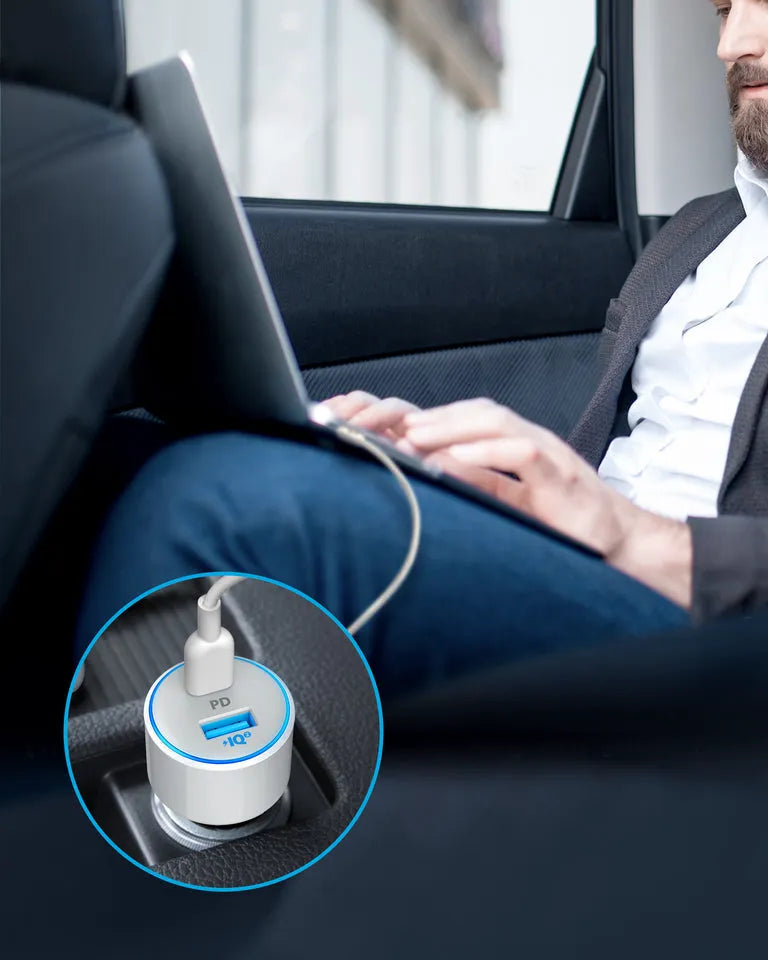 Anker PowerDrive Speed+ 2 USB-C Car Charger