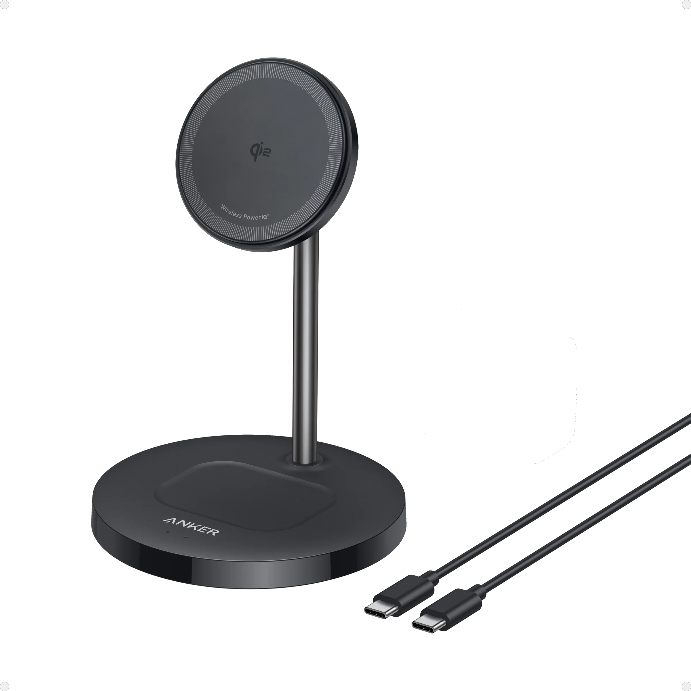Anker MagGo Wireless Charger (2-in-1 Stand) + Anker Charger (Nano 3, 30W)