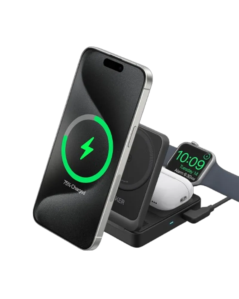 Anker MagGo Wireless Charging Station (Foldable 3-in-1)