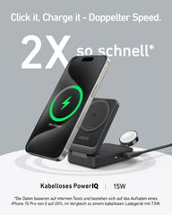 Anker MagGo Wireless Charging Station (Foldable 3-in-1)