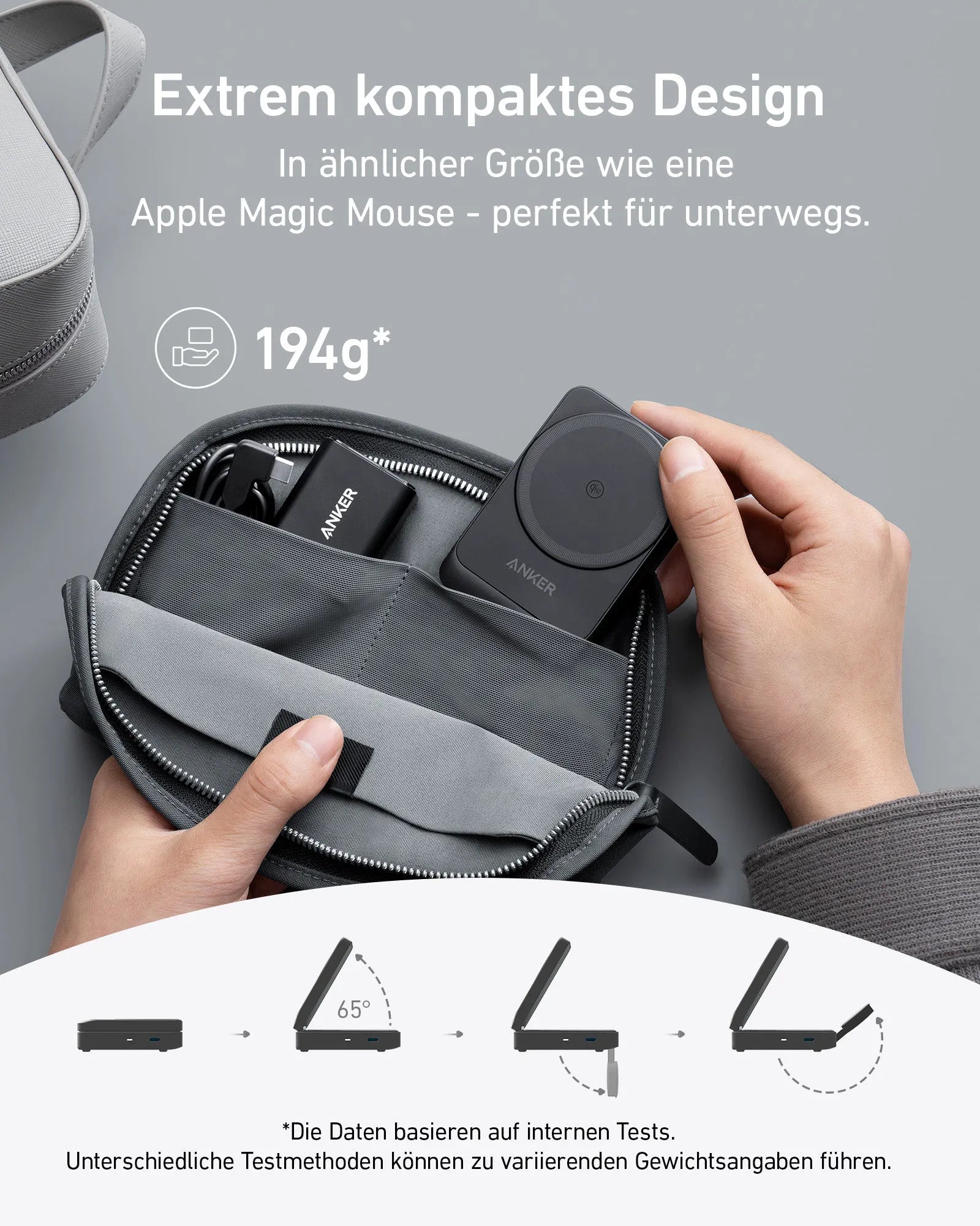 Anker MagGo Wireless Charging Station (Foldable 3-in-1) + Anker MagGo Power Bank (10K)
