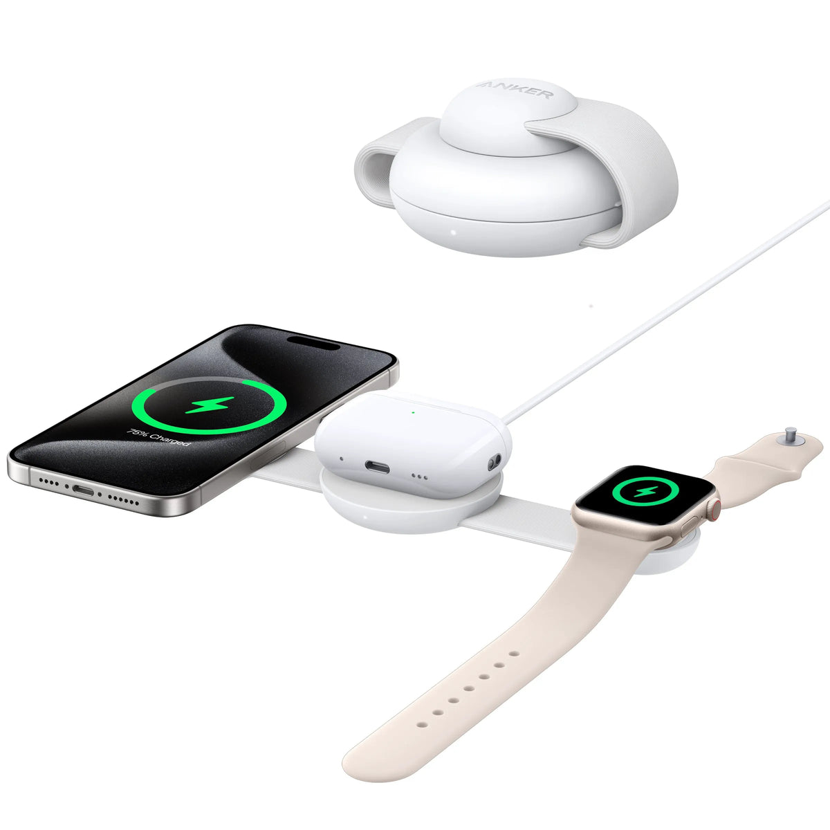 Anker MagGo Wireless Charging Station (3-in-1, Foldable Charging Pad) | Exclusive Livestream Offer