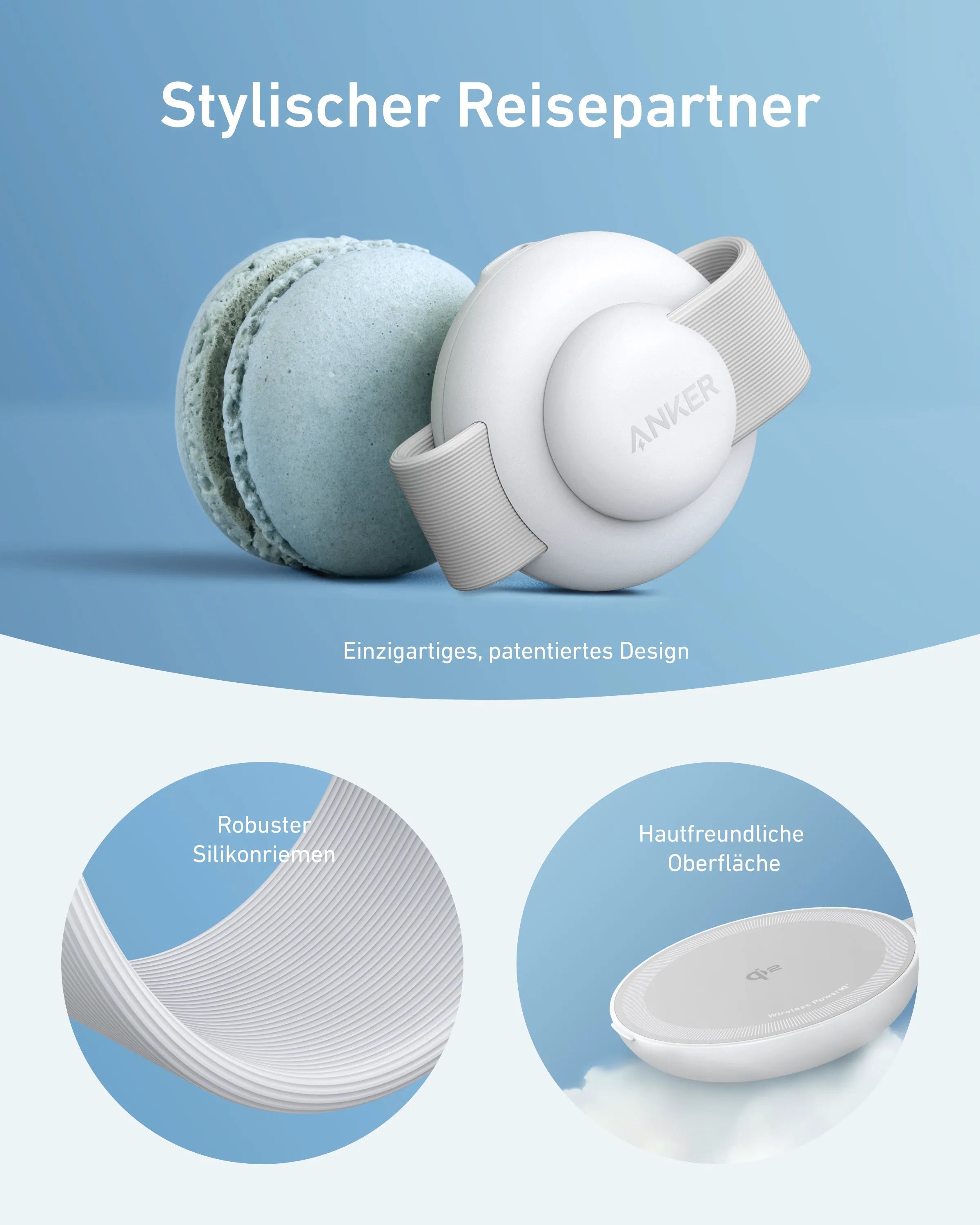 Anker MagGo Wireless Charging Station (3-in-1, Foldable Charging Pad)