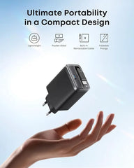 Anker Nano Charger 35W with Built-In Retractable USB-C Cable