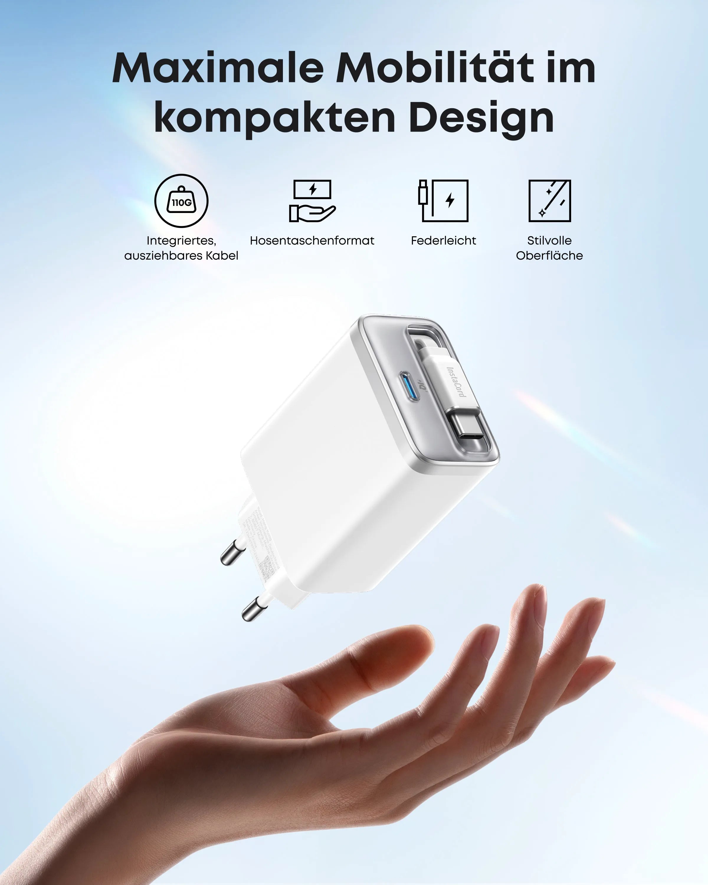 Anker Nano Charger (35W, Built-in Retractable USB-C Cable)