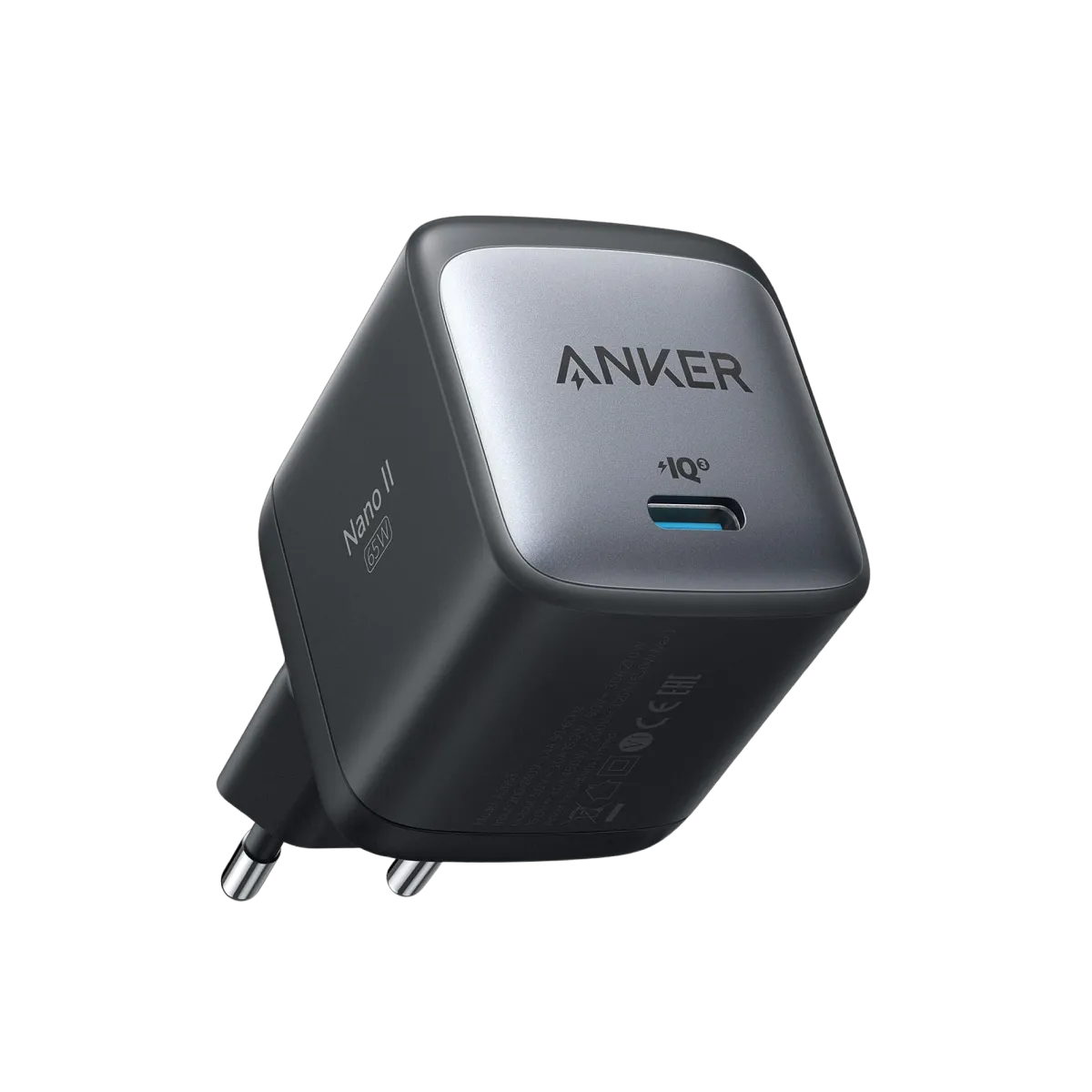 Anker 715 Ladegerät (Nano II 65W) + Anker 2-in-1 USB-C auf USB-C Kabel (120cm, 140W, Flecht-Design)
