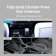 Anker Nano Car Charger 75W with Built-In Retractable USB-C Cable