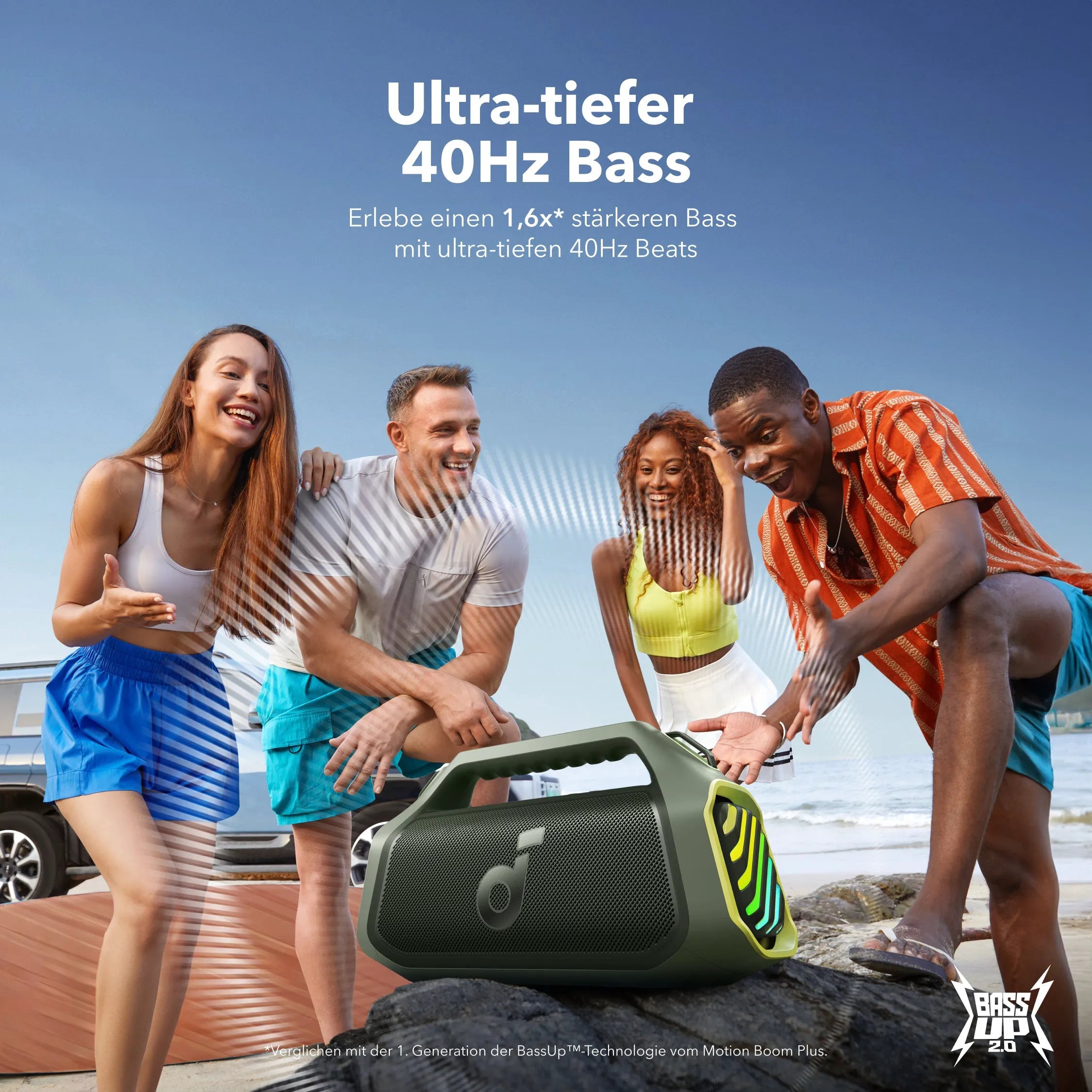 Boom 2 Plus | Bluetooth Speaker with Powerful Bass for Outdoors