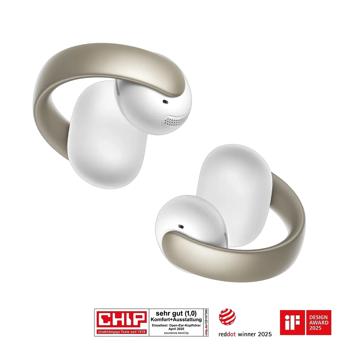 soundcore AeroClip Open-Ear Clip Earbuds with Adaptive Comfort