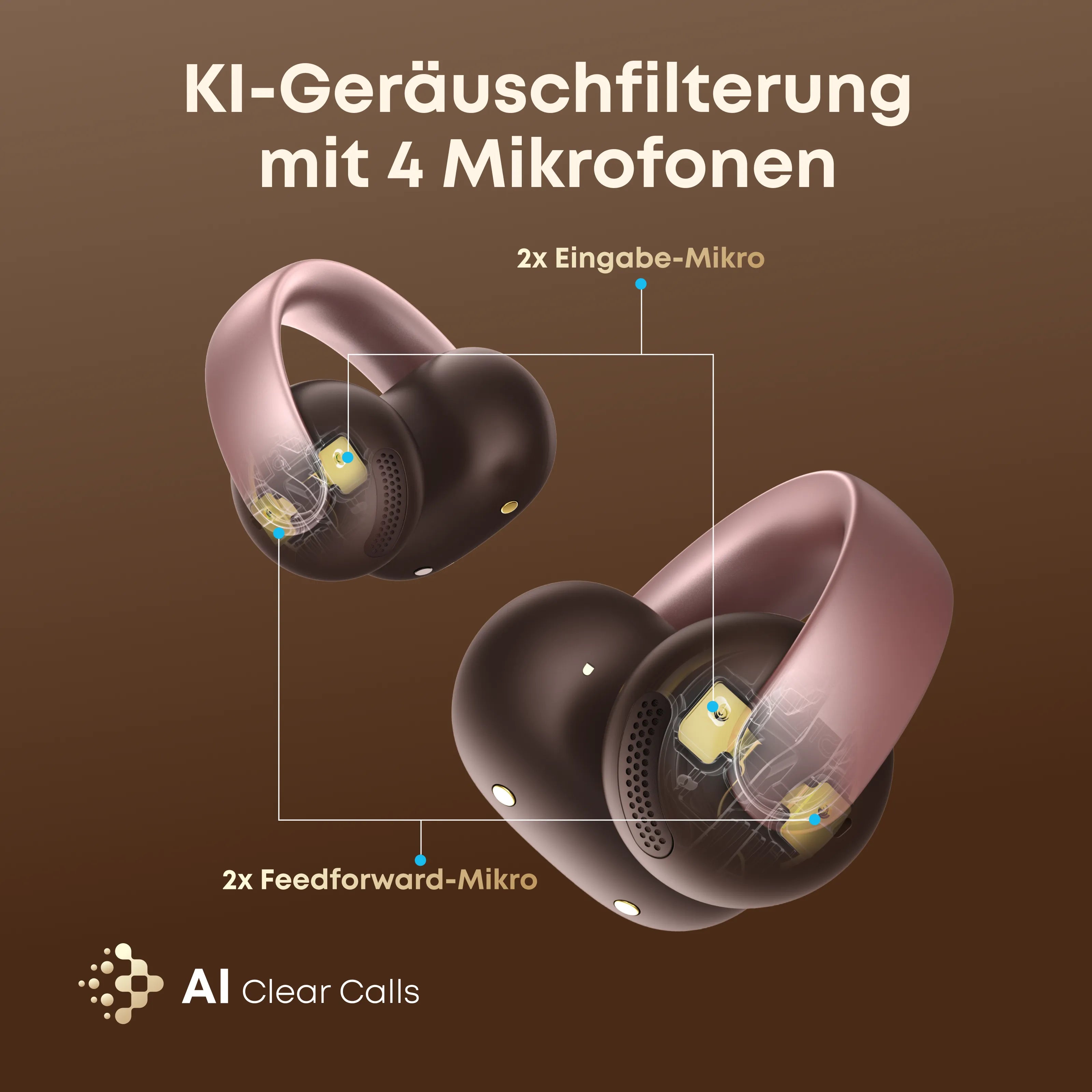 soundcore AeroClip Open-Ear Clip Earbuds with Adaptive Comfort