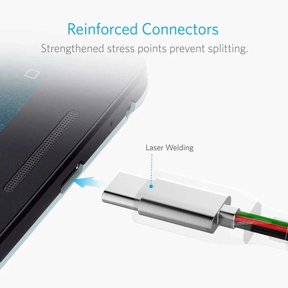 PowerLine USB-C to USB 3.0 Cable (6ft, 10ft)