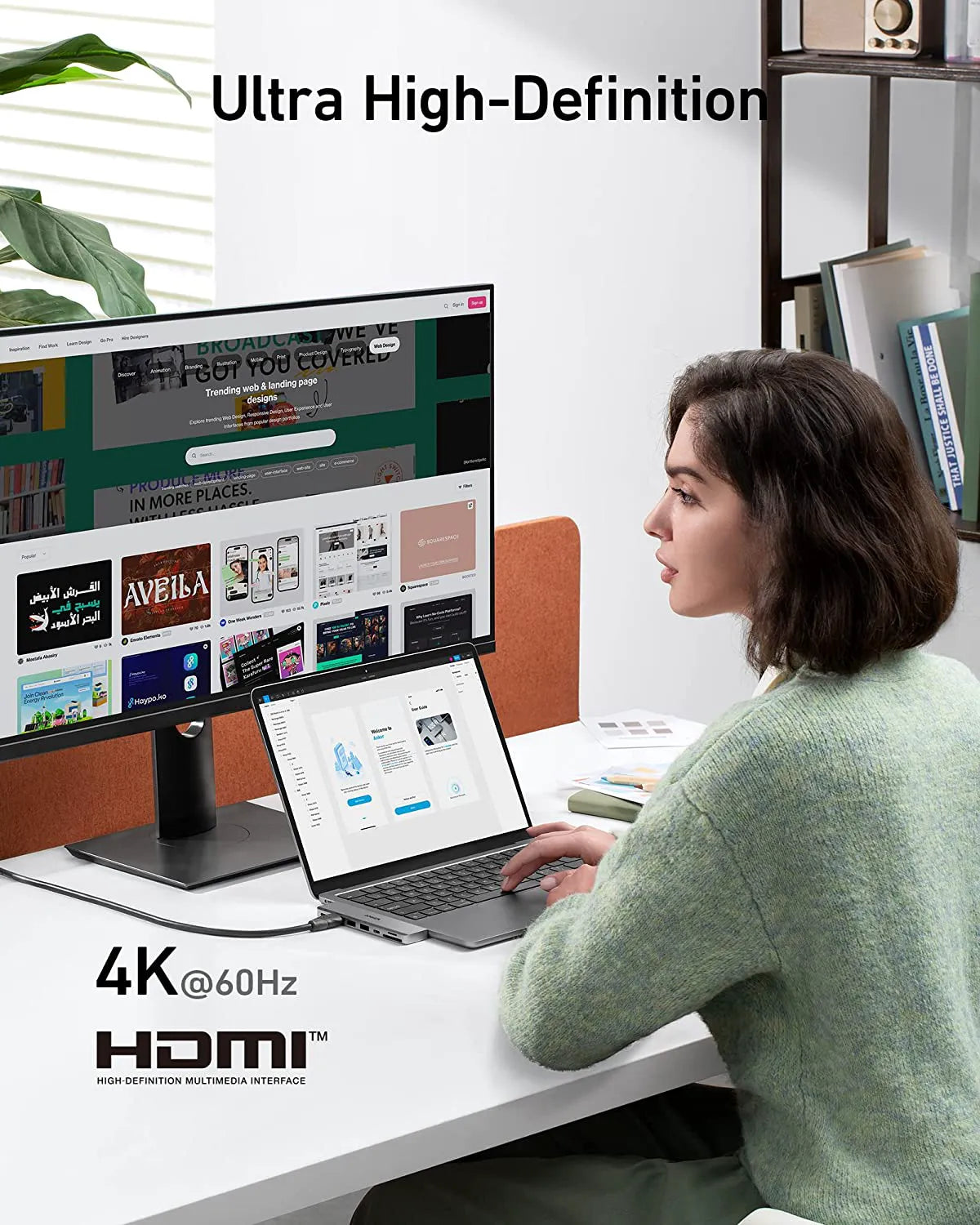 Anker Prime Charger (250W, 6 Ports, GaNPrime) + Anker 547 USB-C Hub (7-in-2, for MacBook, Gray)