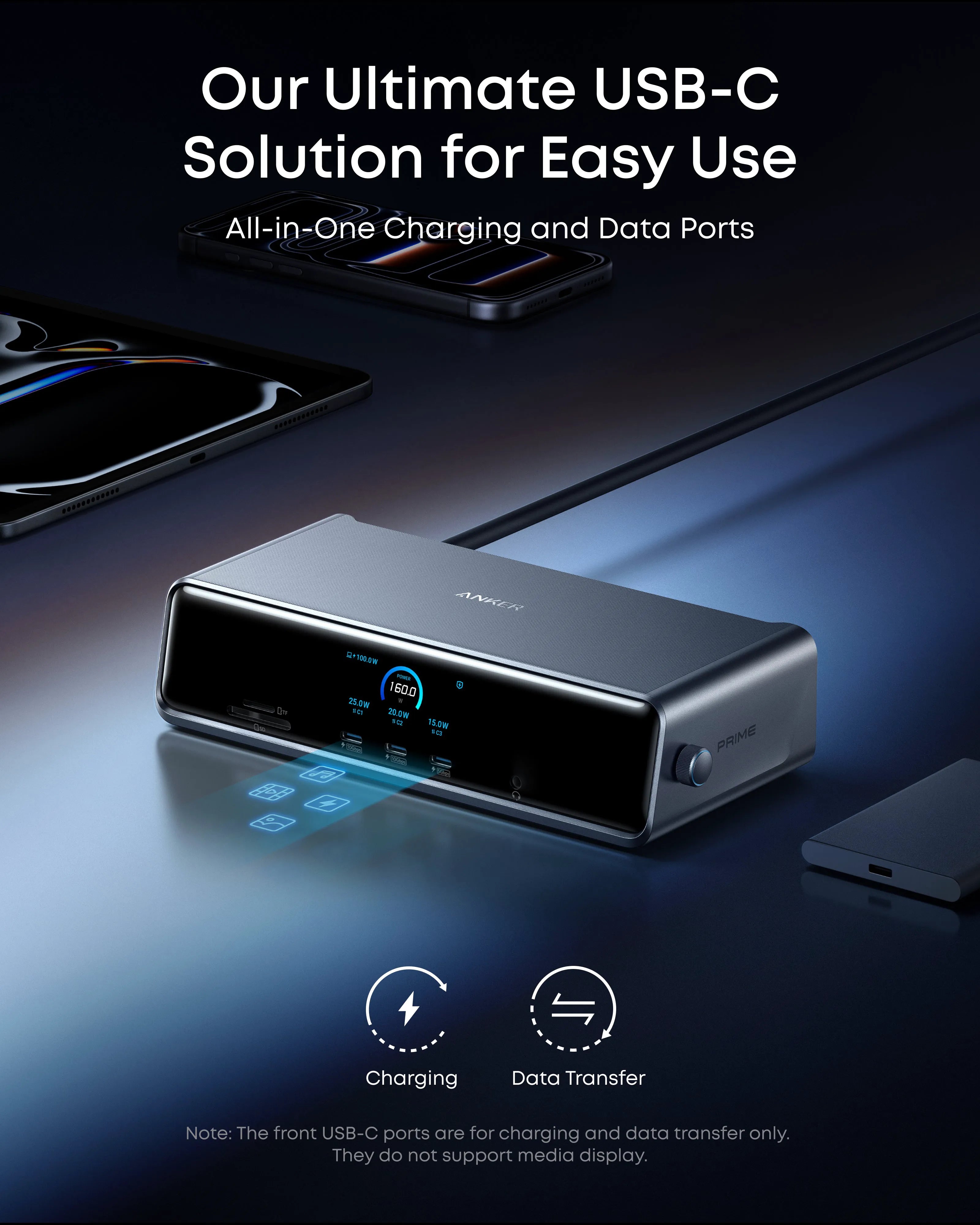 Anker Prime Docking Station and Anker Prime USB-C to USB-C Cable