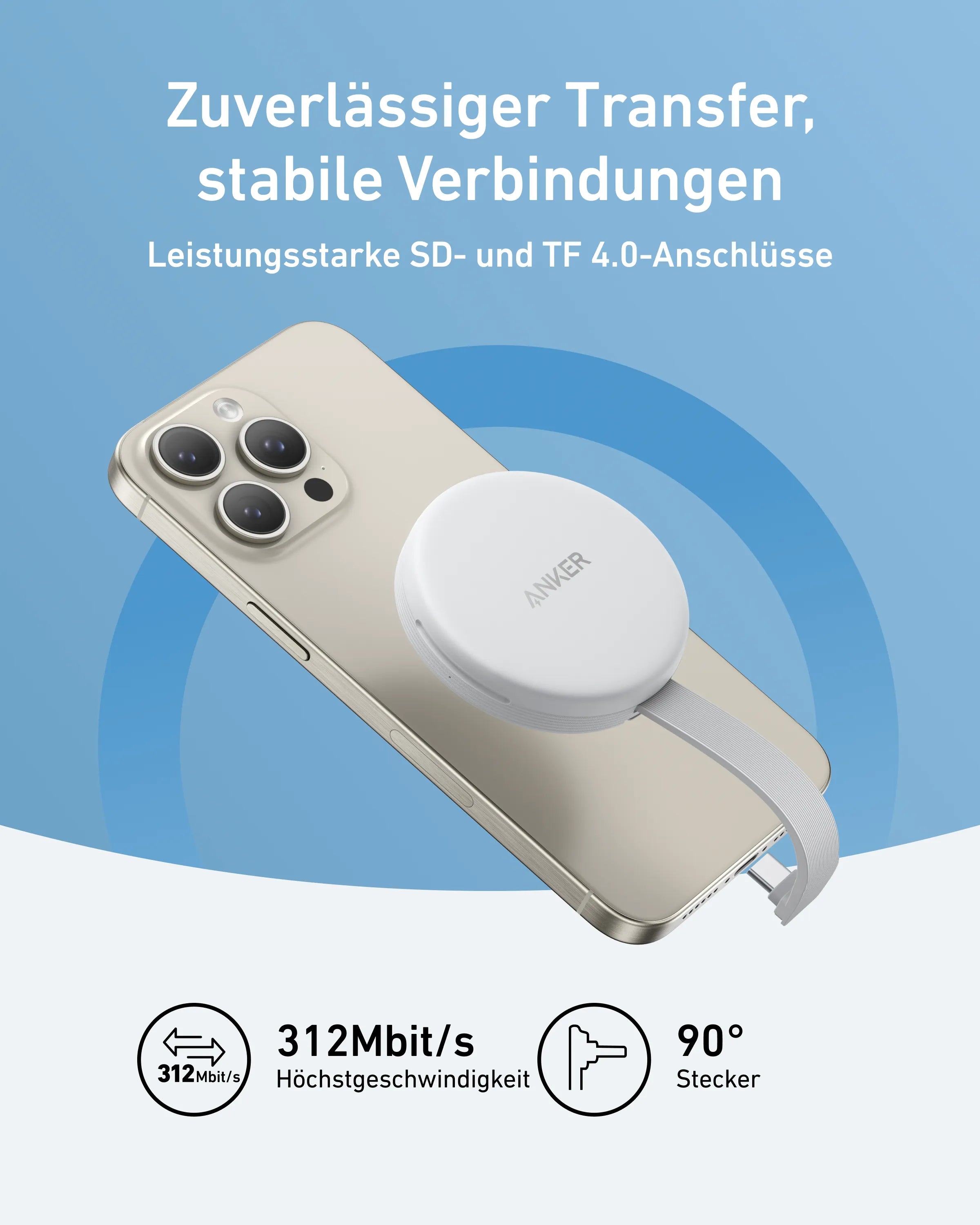 Anker MagGo USB-C Charger (3-in-1, 10 Gbit/s, for iPhone)