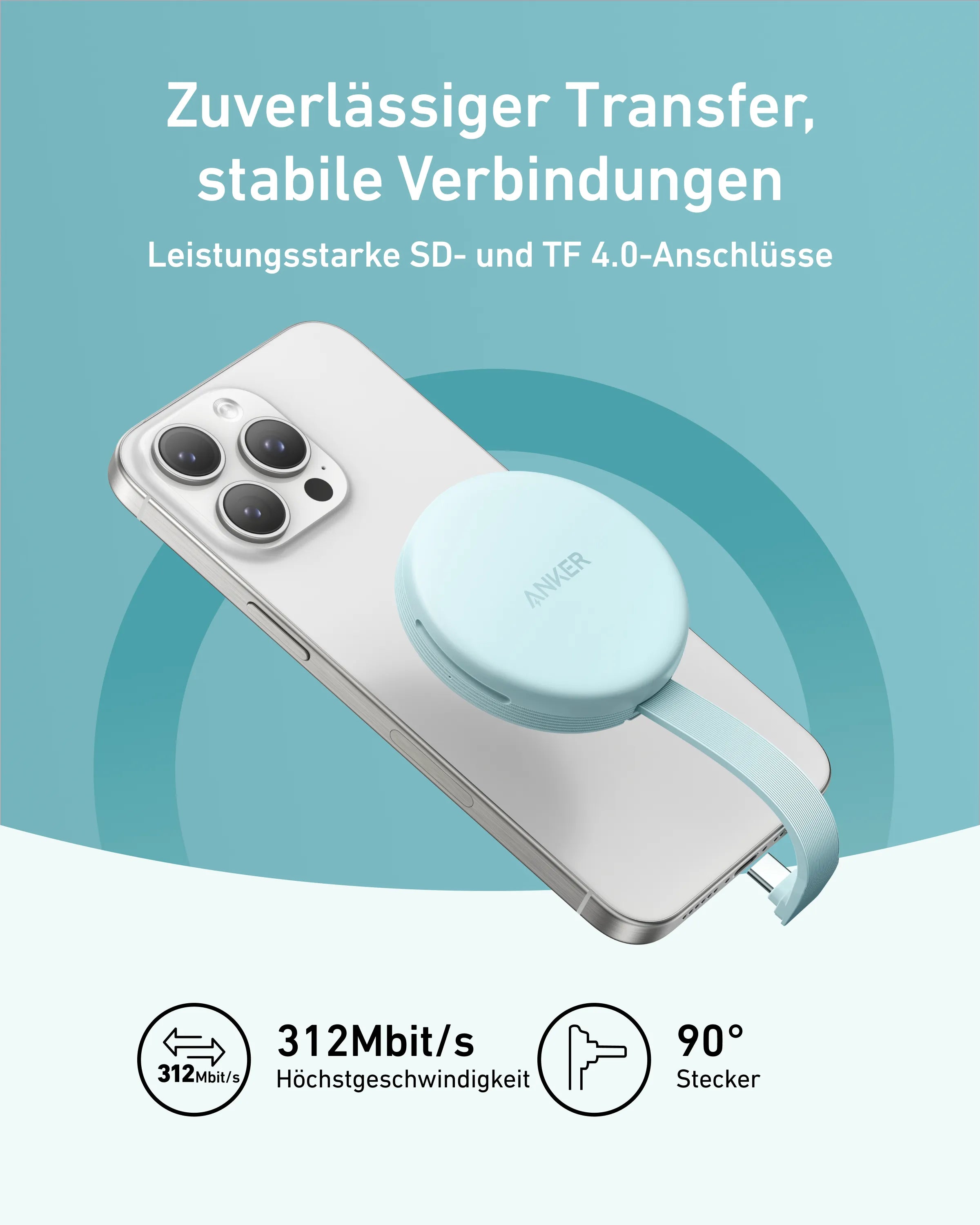 Anker MagGo USB-C Charger (3-in-1, 10 Gbit/s, for iPhone)