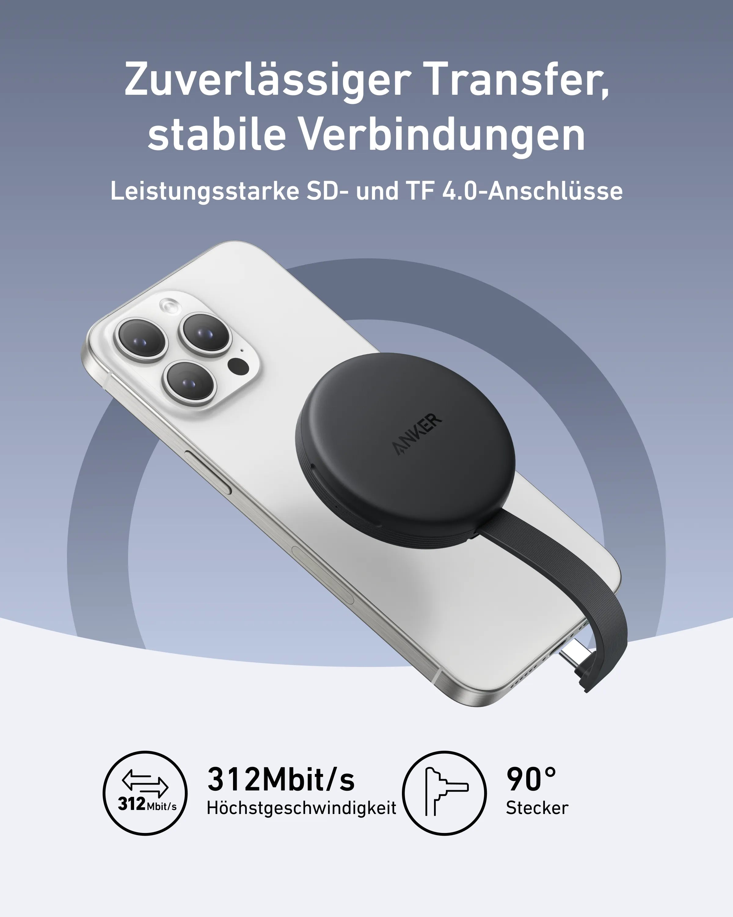 Anker MagGo USB-C Charger (3-in-1, 10 Gbit/s, for iPhone)