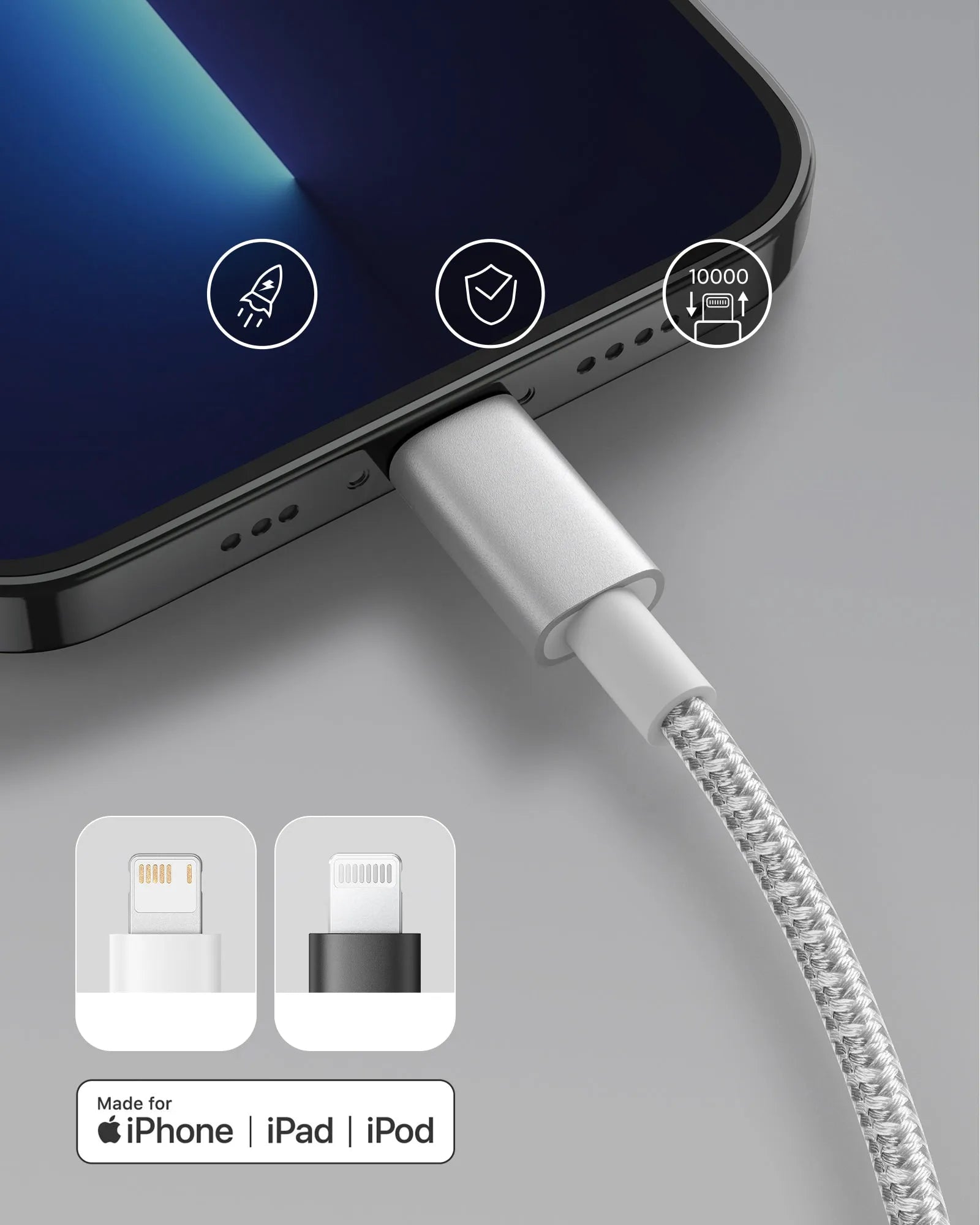 Anker 331 USB-C to Lightning Cable (6ft/10ft Nylon)