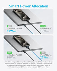 Anker 2-in-1 USB-C to USB-C Cable (4 ft, 140W, Braided)