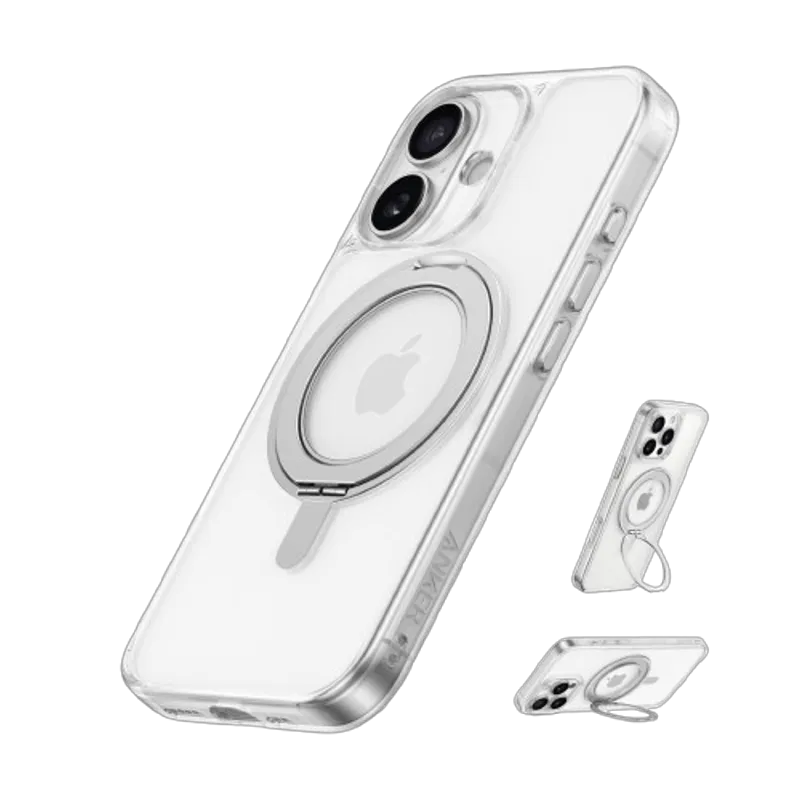 Anker MagGo Magnetic Phone Case with Stand (360° Ring Stand, for iPhone 16)