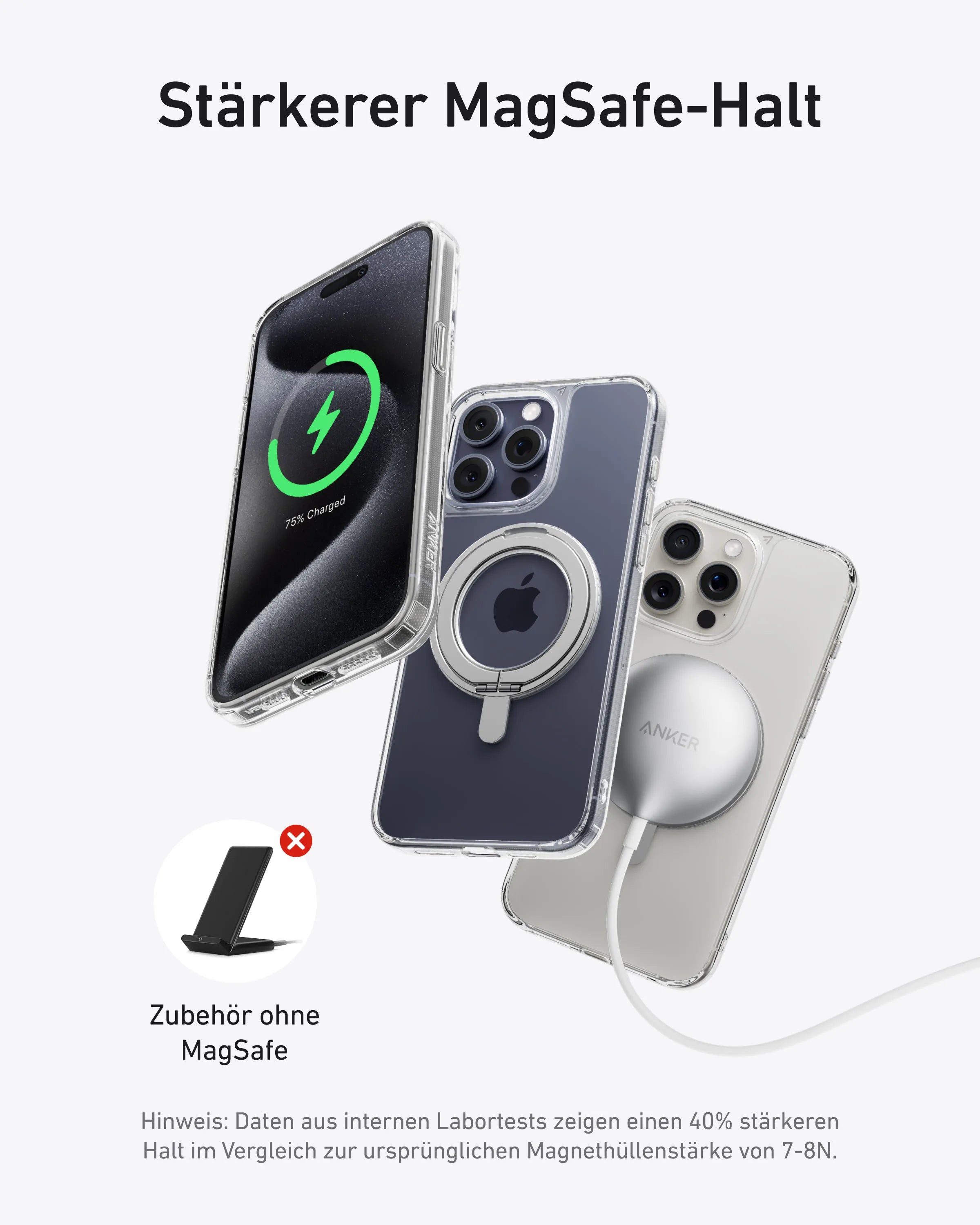 Anker MagGo Magnetic Phone Case with Stand (360° Ring Stand, for iPhone 16) | Exclusive Livestream Offer